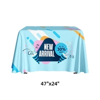 Portable Folding Tables w/Table Cover - 47"L x 24"W