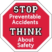 2.5" x 2.5" octagon shaped hard hat decals with permanent adhesive... from...