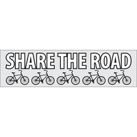 9.25" x 2.5" static stick clear bumper sticker with face application.... from...