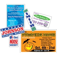 All-weather posters made of weather-resistant poster board.... from ASI 89910...