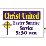 18" x 12" Corrugated Sign - 2 Colors, 1 Side