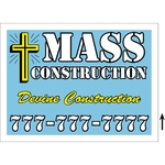 24" x 18" Corrugated Sign - 3 Colors, 1 Side