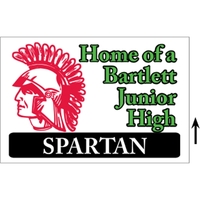 48" x 24" corrugated sign with 3/16" thickness and 3 color... from ASI 89910...