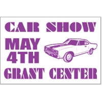 36" x 24" corrugated sign with 3/16" thickness and 1 color... from ASI 89910...