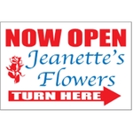 36" x 24" Corrugated Sign - 2 Colors, 1 Side