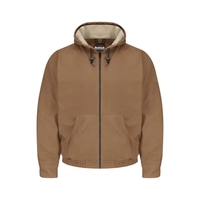 Bulwark Brown Duck Hooded Jacket - EXCEL FR® ComforTouch®...... from ASI...