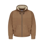 Bulwark Men's Tall Brown Duck Hooded Jacket - EXCEL FR® C...