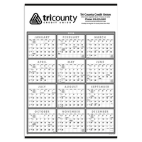 Triumph® Calendars Black & White Span-A-Year Non-Laminate...