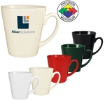 12oz Vitrified Cafe Latte Mug, spot color