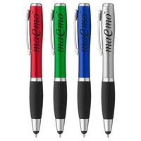 Curvaceous Stylus Ballpoint With Light Pen