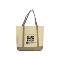 Canvas boat tote with large pocket on front, spacious interior and... from...