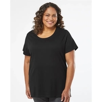 LAT Curvy Collection Women's Fine Jersey Tee... from ASI 84358 S&S Activewear