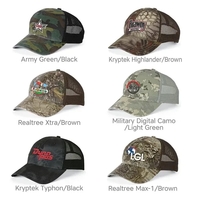 Camo hat with a six-panel design, low profile, pre-curved visor and... from...