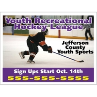 48" x 36" corrugated sign with four color process printing... from ASI 89910...