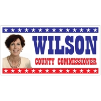 96" x 48" corrugated sign with four color process printing... from ASI 89910...