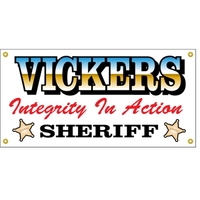 4' x 2' reinforced vinyl banner with four color process printing... from ASI...