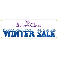 6' x 2' reinforced vinyl banner with four color process printing... from ASI...