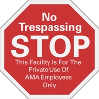 Octagon Security Decal - Reflective