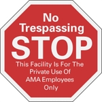 Octagon Security Decal - Reflective