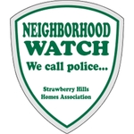 Shield Security Decal - Clear Polyester