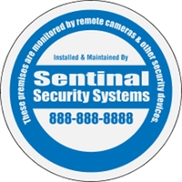 Circle Security Decal - Reflective