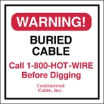 Square Security Decal - White Vinyl