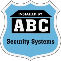 3" x 3" badge shaped security decal made of white reflective... from ASI...