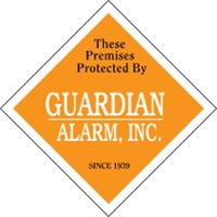 Diamond Security Decal - White Vinyl
