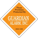 Diamond Security Decal - White Vinyl
