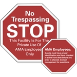 Octagon Security Decal - Double Face