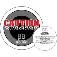 3" x 3" circle shaped double face security decal with permanent,... from ASI...