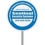 Circle Security Sign - Reflective