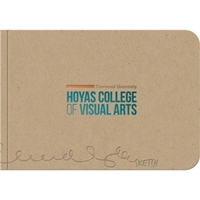 5" x 3.5" Lifestyle horizontal wraparound natural cover sketch jotter with......