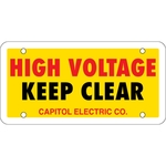 6" x 3" .055" Polyethylene Sign