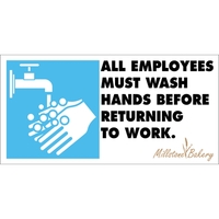 8" x 4" .055" Polyethylene Sign