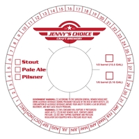 6.5" Keg Collars, Spot Color .015" Polyethylene