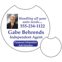 2.5" round cup holder paperboard coaster with four color imprinting.... from...