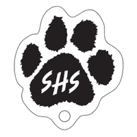Paw Print Key Tag