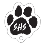 Paw Print Key Tag