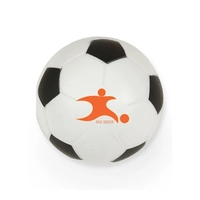 Soccer ball shaped stress reliever made of polyurethane foam; customization...
