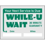 2" x 1.5" Small Clear Static - On Roll