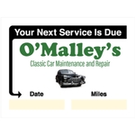 2" x 1.5" Small White Static - On Roll