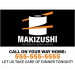 Custom Large White Static - On Roll