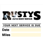 2.5" x 2" Large White Static - Individual