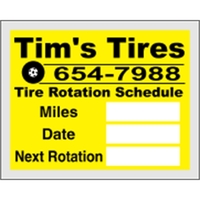 2.5" x 2" pen receptive decals sold individually; features clear static......