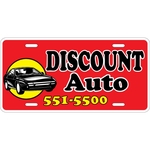 Car Plate - .030" White Plastic