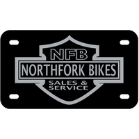 .055" Black Polyethylene Motorcycle Plate