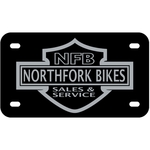 .055" Black Polyethylene Motorcycle Plate