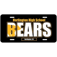 Standard sized car plate (12" x 6") with die-cut slots and... from ASI 89910...