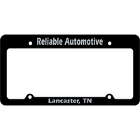 Car Plate Frames - Large space at top